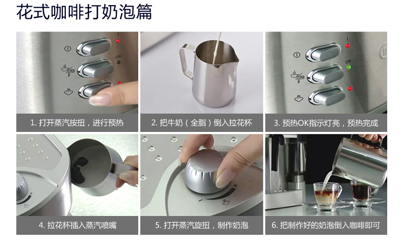 máy pha cà phê faema Delonghi / Delong EC330S Máy pha cà phê bán tự động bằng thép không gỉ của Ý - Máy pha cà phê máy pha cafe viên nén