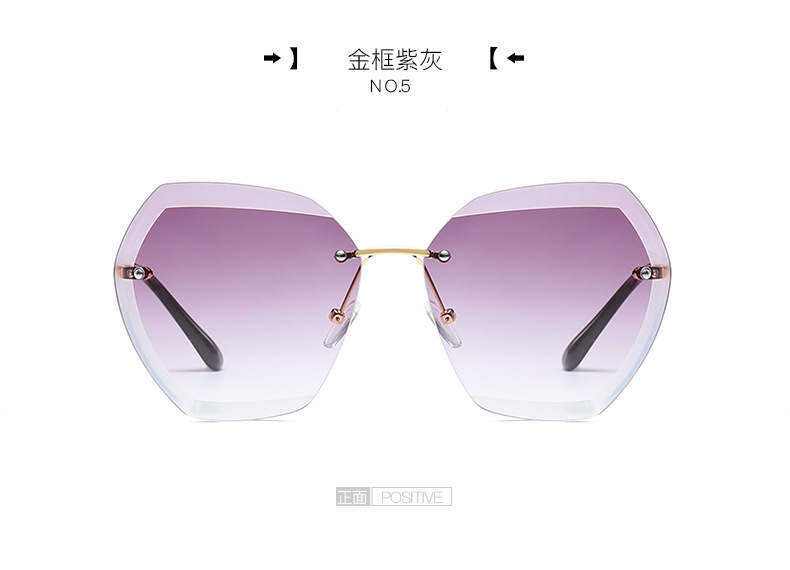 2018 new net red sunglasses nữ Hàn Quốc phiên bản của thủy triều retro Harajuku phong cách ins cận thị sunglasses vòng mặt 2017 đường đánh bại