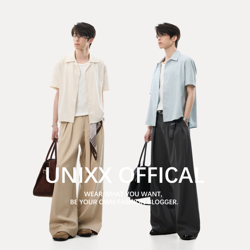 Unixx Summer Lyocell Linen High-End Old Money Style Short-Sleeve Shirt Tencel Quiet Luxury Minimalist Breathable Unisex