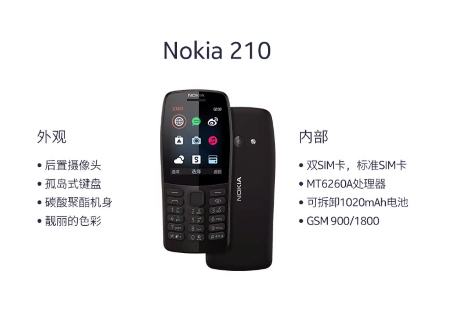 Nokia / Nokia mới 210 người cao tuổi nút thẳng hai thẻ dự phòng kép sinh viên di động Điện thoại di động kinh doanh Unicom 2G Nokia 105/230/216/130 - Điện thoại di động điện thoại samsung galaxy