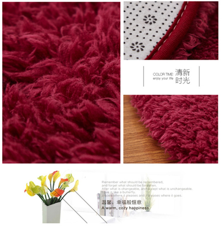 Lamb nhung hình bầu dục sàn phòng tắm mat thấm cửa mat phòng ngủ thảm phòng tắm không thấm nước mat cửa thảm sofa phòng khách