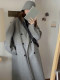 Anti-season woolen coat women's 2022 winter new Korean mid-length small gray double-sided cashmere woolen coat