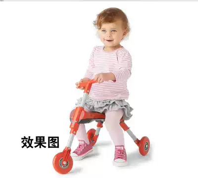 Children's mantis car leaping car folding car Children's car baby tricycle sliding car toy car 1-3 years old