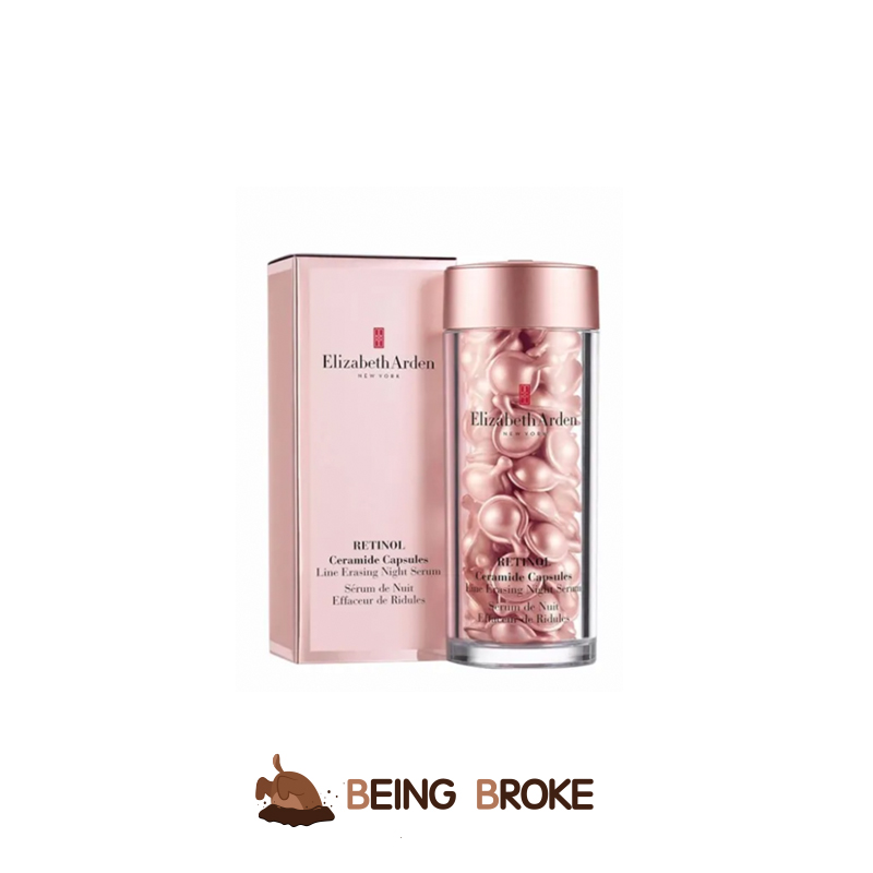 Arden powder glue essence 60 30 capsules 90 capsules night shrink pores retinol anti-aging Elizabeth Arden