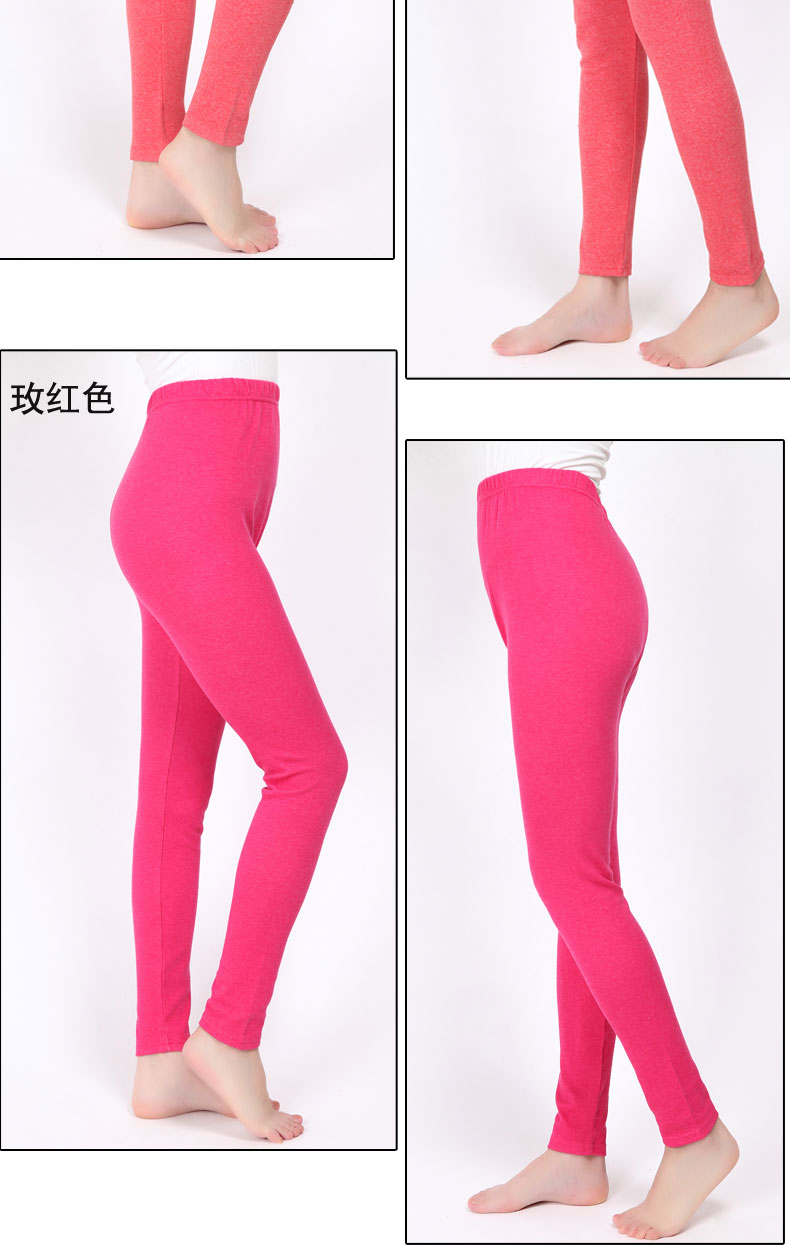 Quần lót đầu gối nữ, quần cotton, một mảnh satin, quần ấm mỡ, quần cotton trung và già, quần full size cỡ lớn quần nhung nữ ấm áp 
