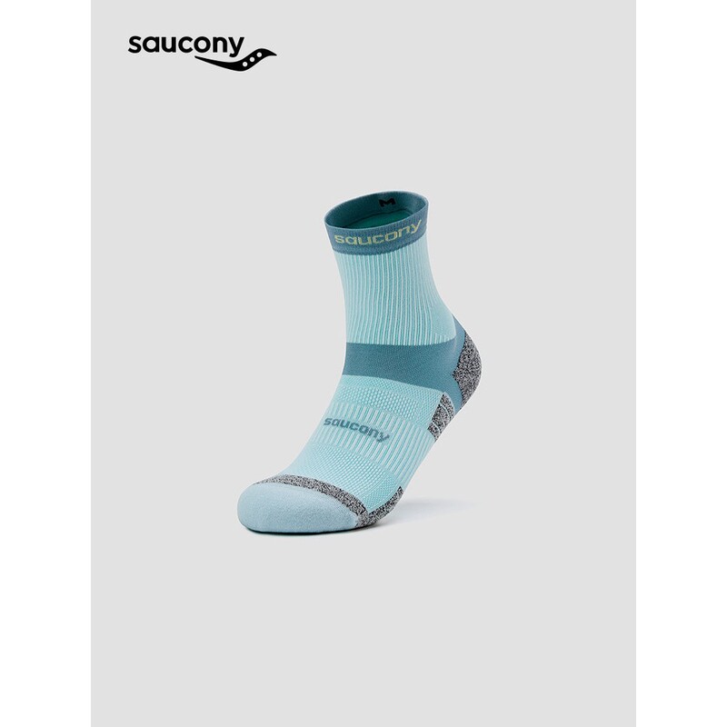 Saucony Sports Outdoor Casual Everyday Versatile Running Comfortable Antibacterial Mid Socks