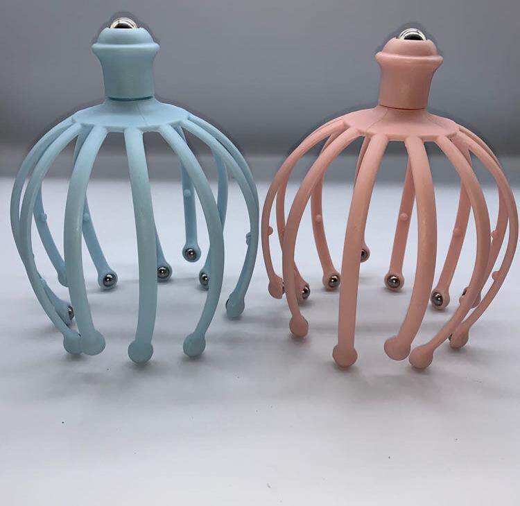 Head meridian dredging stick 2021 new massager ball massager twelve-claw massage comb solution