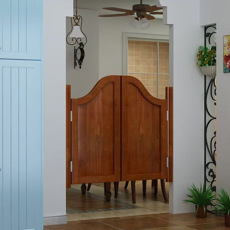 Solid Wood Home Door, Half-Height Door, Bar Counter Kitchen Partition Door, Double-Door Cash Register Counter, Two-Way Rebound Low Door, Hallway Door