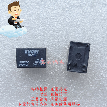 (Zhongxing Relay) Relay SHORI S1-12B 5 feet scattered new 12VDC