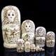 Russian matryoshka 10-layer engraved signature model