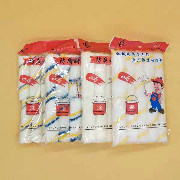 4 inch non-shedding small corner roller brush Mini thumb roller brush head roller core Solvent-resistant paint coating Marine