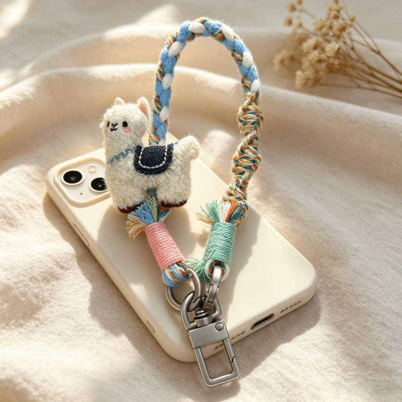 Cute Little Sheep Mobile Phone Pendant, Colorful Braided Rope Keychain, Metal Buckle, Bag Hanging Tassel Decoration 013 Cute Little Sheep Mobile Phone Pendant, Colorful Braided Rope Keychain, Metal Buckle, Bag Hanging Tassel Decoration 013