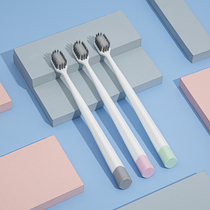 Japanese wide-headed toothbrush soft hair adult womens mens special household home wear big brush head big tongue coating clean