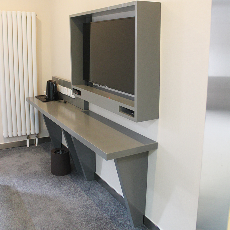 Hotel Guesthouse Paint Tea Water Cabinet TV Cabinet Desk Set Items Desk Simple Computer Desk Combination Density Board Spray Paint