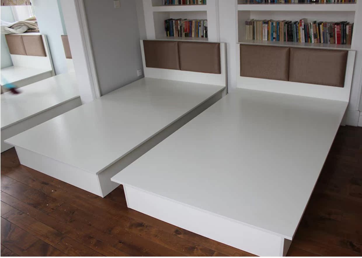 Nội thất khách sạn nhanh giường đơn Phòng khách sạn giường hộp giá Tất cả bộ đồ nội thất tiêu chuẩn nhà máy giường trực tiếp