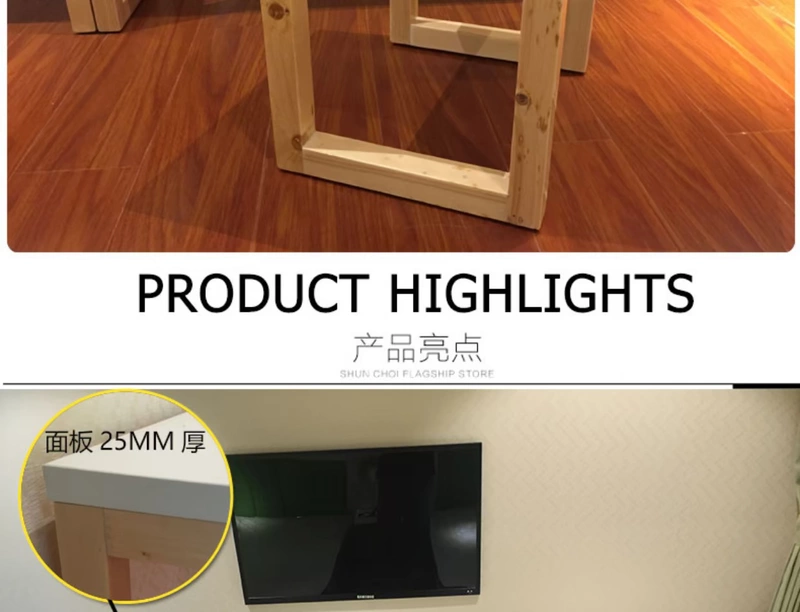 Kỹ thuật phòng khách sạn bảng gỗ kết hợp phun sơn cao và thấp máy tính bàn TV tủ hành lý tủ nội thất khách sạn