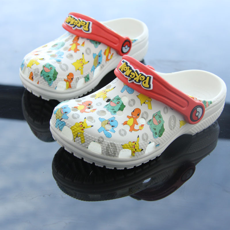 2025 New Children's Clogs Pokémon Beach Shoes Non-Slip Closed-Toe Casual Bathroom Slippers Outdoor Shoes Summer 2025 New Children's Clogs Pokémon Beach Shoes Non-Slip Closed-Toe Casual Bathroom Slippers Outdoor Shoes Summer