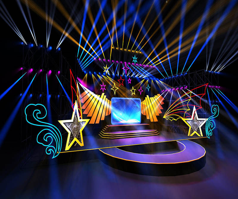 New YY Straight Sowing Room Background Buster Starry Cool Disc Fast Hand 3d Solid Straight Sowing Room Background Wall Shake Soundstream