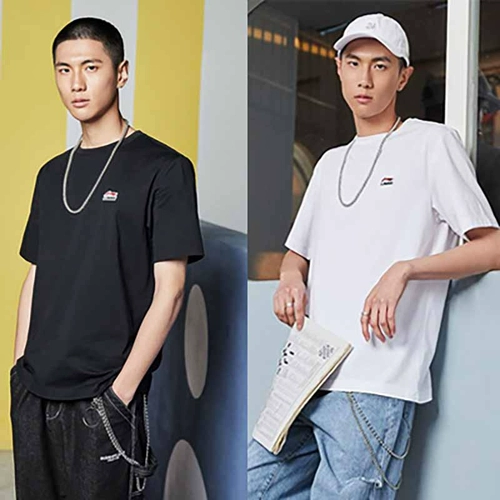 Li Ning, летняя дышащая футболка для отдыха подходит для мужчин и женщин, спортивный костюм, короткий рукав