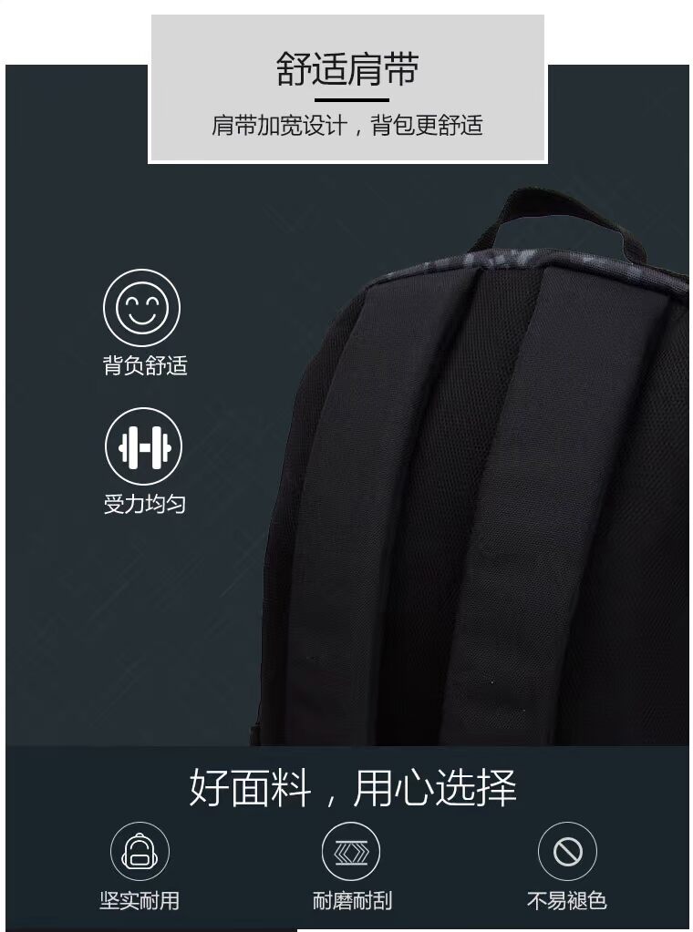 Li Ning Schoolbag Ba lô thể thao Nam và nữ Túi du lịch Giải trí Ba lô Túi máy tính Ba lô du lịch ngoài trời túi đeo chéo nam adidas