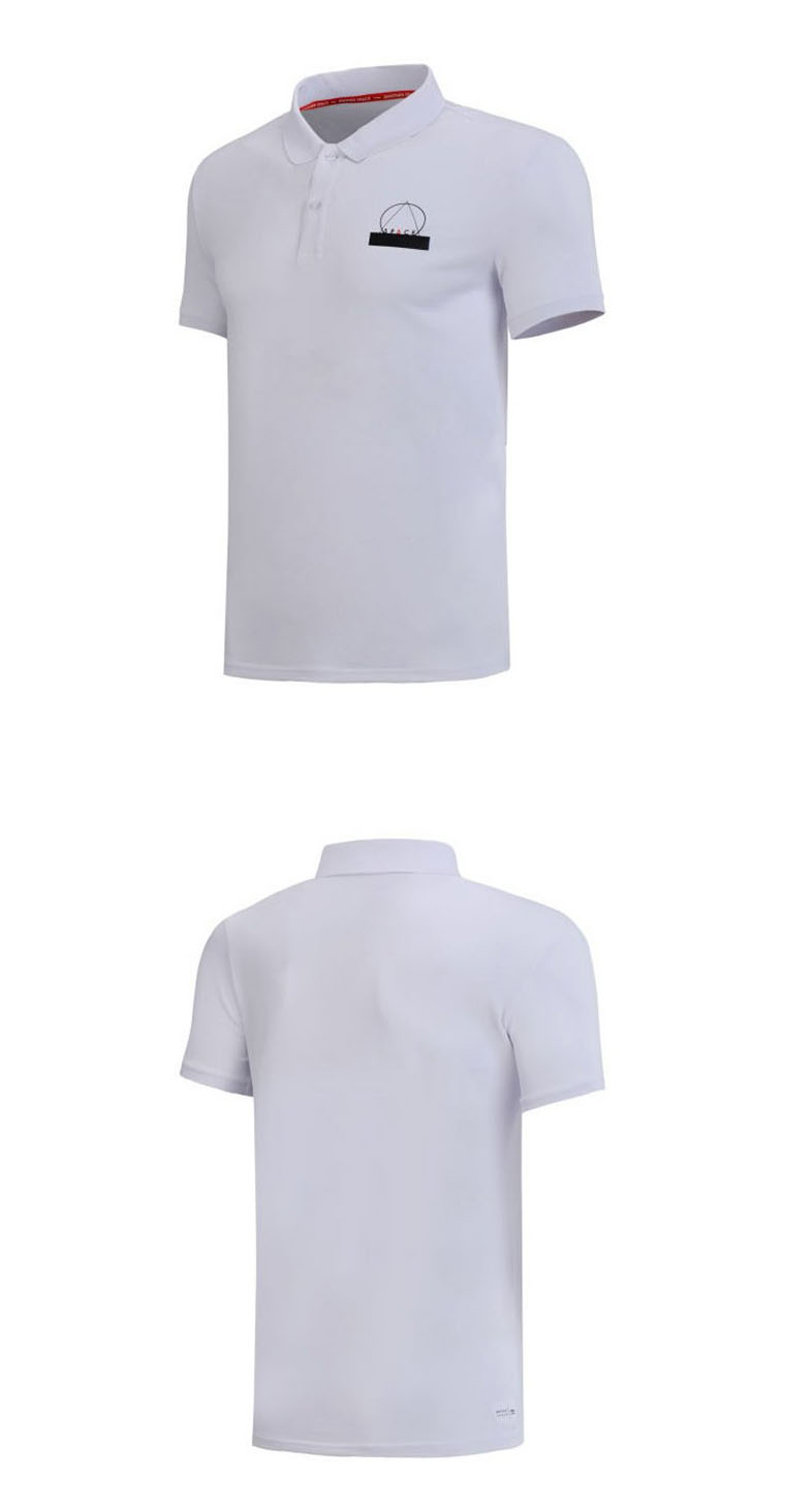 Li Ning áo ngắn tay nam 2019 nam mới thoáng khí thể thao áo thun giản dị ve áo thể thao mùa hè - Áo polo thể thao áo thun nữ có cổ polo
