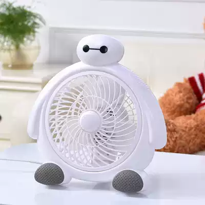 Small cartoon electric fan mini student dormitory bed office desktop silent bedside bedroom small fan
