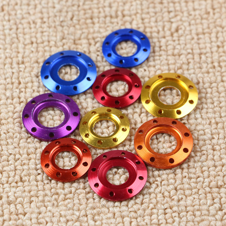 Aluminum alloy color screw cap hollow screw Flange fastening gasket Decorative reinforcement anti-slip teeth