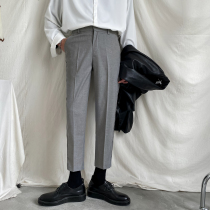 2020 spring and summer 90% casual pants mens body Han version trendy Inn is free of 9 points for men straight tube Western clothing pants