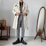 Ретро пиджак классического кроя, шерстяной комплект для отдыха, в корейском стиле