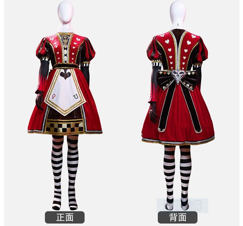 Game Alice: Madness Returns Halloween Cosplay Costume Outfit Alice