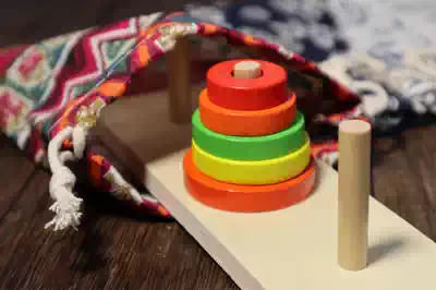 Mathematics teaching aids competition Olympic mathematics small five-story Hannota Henetta Chinese traditional toy Science and Technology Museum Creative gift