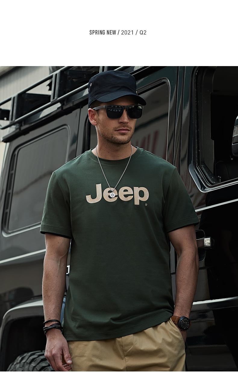 吉普Jeep 男薄款纯棉夏季T恤 图8