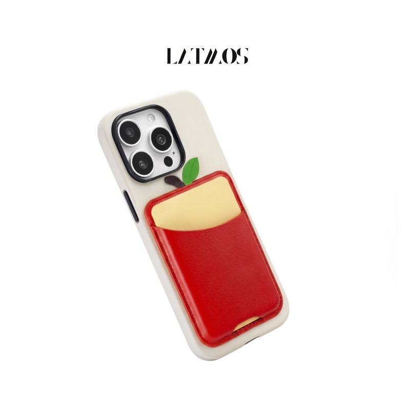 Latmos Original Magnetic "Little Apple" Series Card Holder Is Suitable for Magsafe Magnetic Card Holder