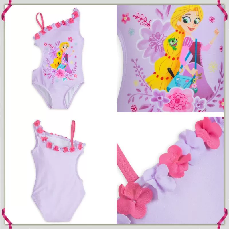 Disney 2018 nàng tiên cá mới Sophia Aisha tóc dài công chúa mặc bikini trẻ em áo chống nắng