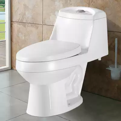 Good home bathroom toilet Jet siphon type household silent water-saving toilet high temperature Zhijie glaze toilet