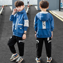 Big boys spring and autumn clothes 10 Boys sports suits 11 Primary school students 12 Boys  foreign style 13 Childrens clothes 15 years old