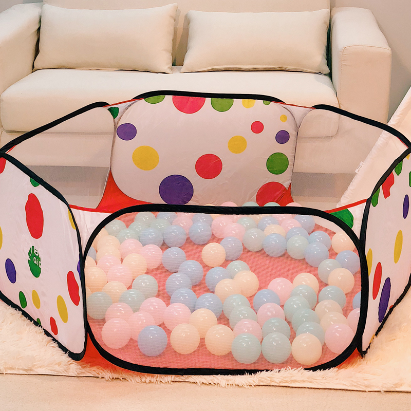 Ocean ball pool fence home folding toddler toy ball children color ball pool plastic bobo ball playground
