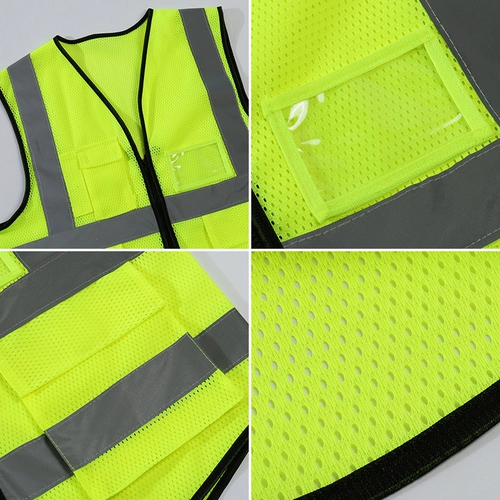 Светоотражающий флуоресцентный безопасный жилет, ночная куртка