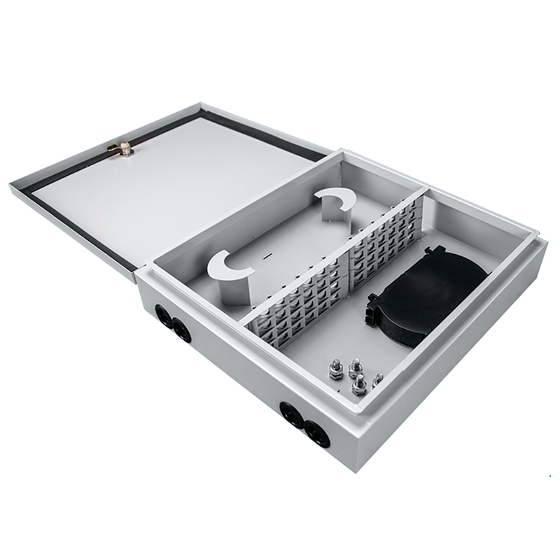 Fully equipped with SC48 core optical fiber splitting box distribution box distribution box separation box into the corridor outdoor box waterproof wall hanging box thick with FC48 core single mode fiber box 48 core ST fiber box