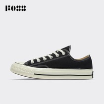 Converse Converse Men and Men 1970s Classic Samsung Standard Black Low Up Canvas Shoes 162058C