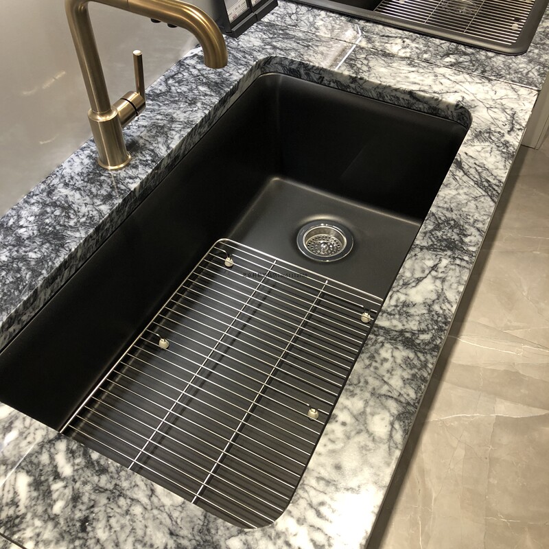 Kohler K-8206-Cm1/Cm2/Cm3/Cm4 Black Stone Single Sink Kitchen Basin - Imported Product on the Market Kohler K-8206-Cm1/Cm2/Cm3/Cm4 Black Stone Single Sink Kitchen Basin - Imported Product on the Market