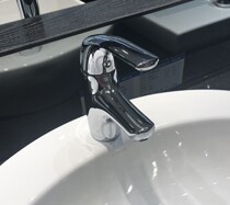 Cole K-18000T-CP nadeo monopore surface basin full copper hot and cold tap