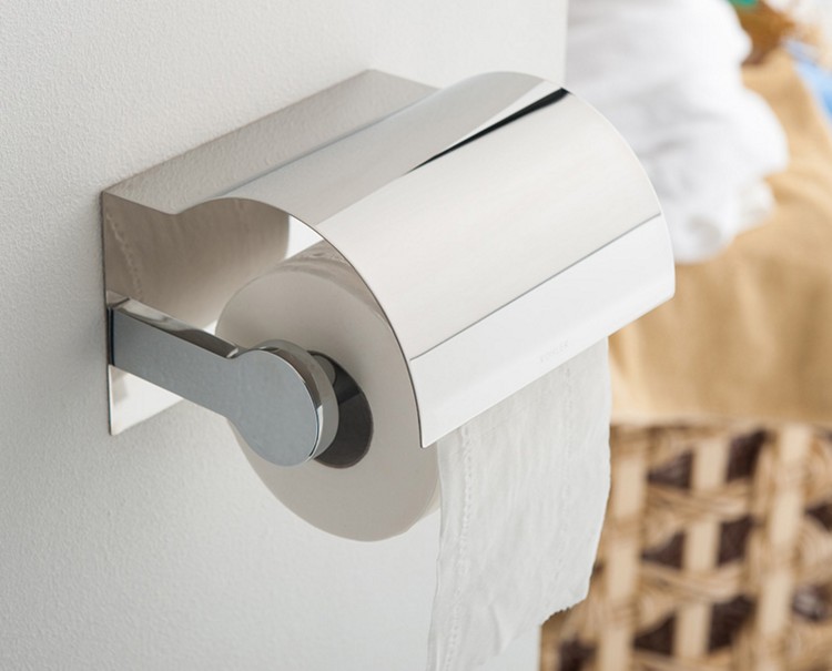 Kohler hardware pendant K-15207T-CP Xinjiali toilet paper holder (with cover) Toilet paper holder