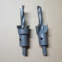 Woodworking alloy drill sleeve with inner drill can be debugged and replaced with inner drill countersunk hole punching non-standard customized