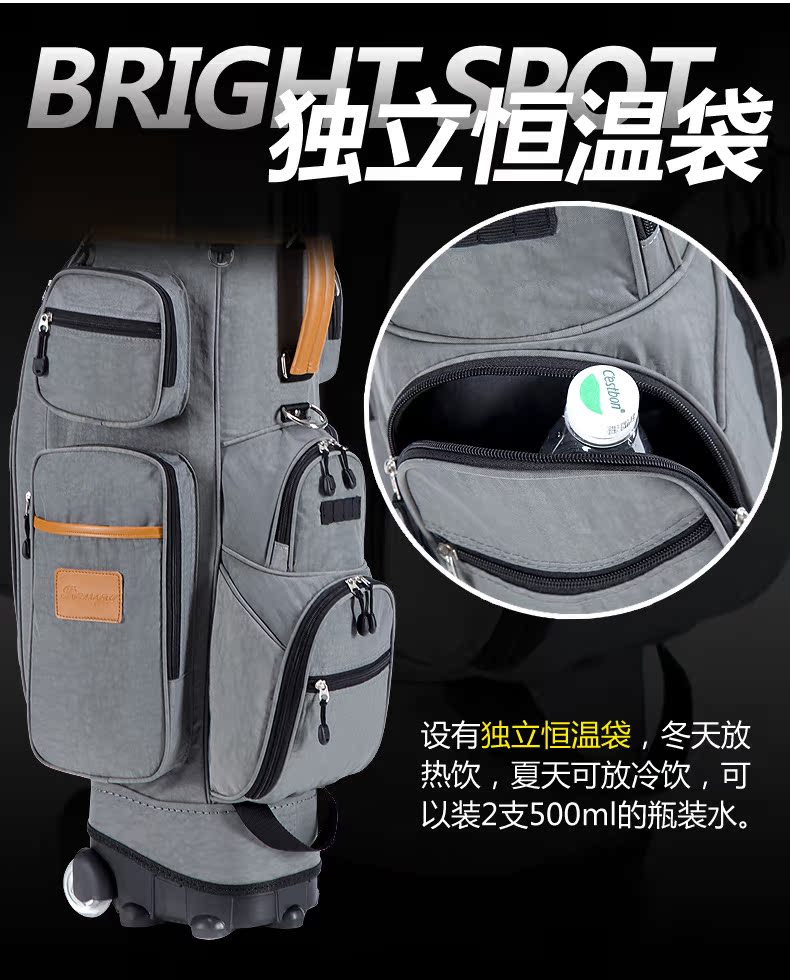 Mới TTYGJ golf đa chức năng cue túi cứng vỏ vận chuyển túi khí với tàu kéo có khóa mật khẩu 	giá 1 quả bóng golf