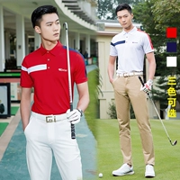 Jaguar golf quần áo mùa hè nam ngắn tay T-Shirt nhanh khô quần áo thể thao hit màu tùy chỉnh phù hợp với bóng áo sơ mi gậy golf ping