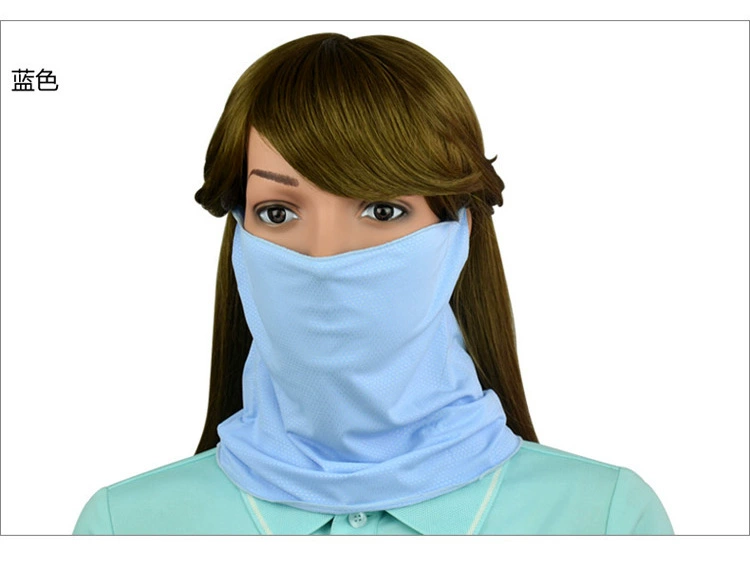 Summer Golf Sunscreen Mask Ice Silk Bib Sweat Mask Kem chống nắng thoáng khí ngoài trời Bib Face