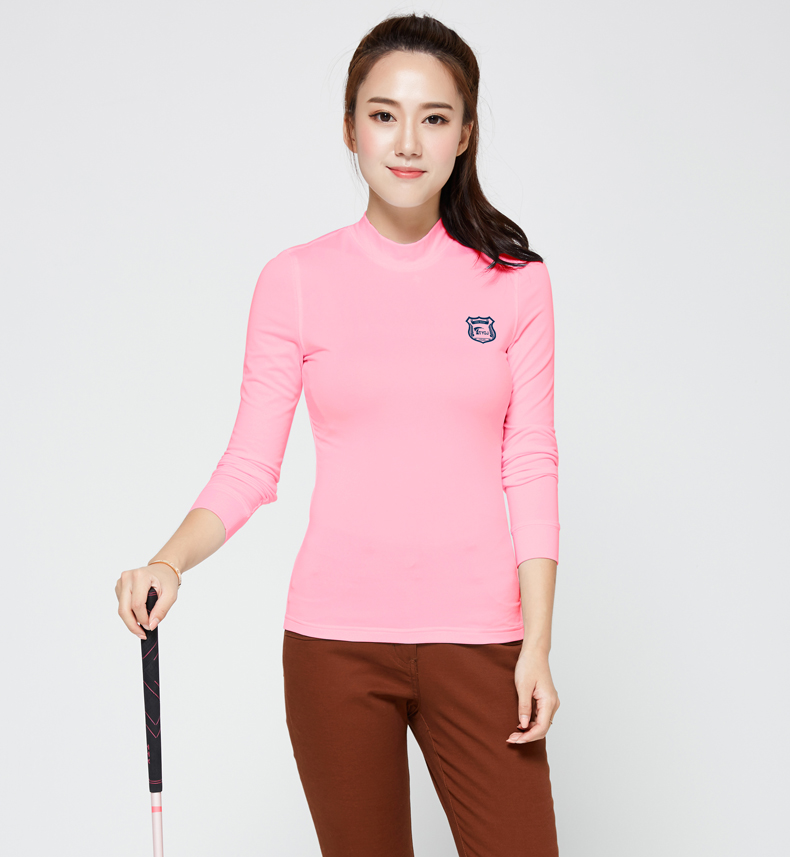 Mùa thu và mùa đông quần áo golf nữ chạm đáy áo sơ mi dài tay kéo dài áo thun lụa lụa áo ấm quần áo mùa thu 	giày đánh golf adidas	