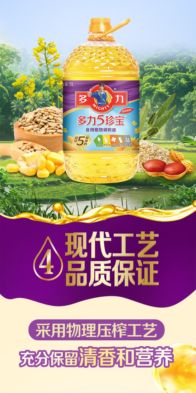 安享好物 安享A级调和油-多力5珍宝调和油 企标
