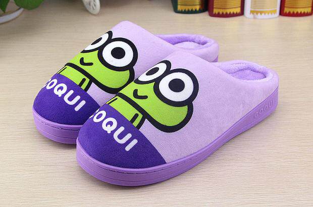 Pantoufles enfants en suède pour hiver - semelle caoutchouc - Ref 1007044 Image 16